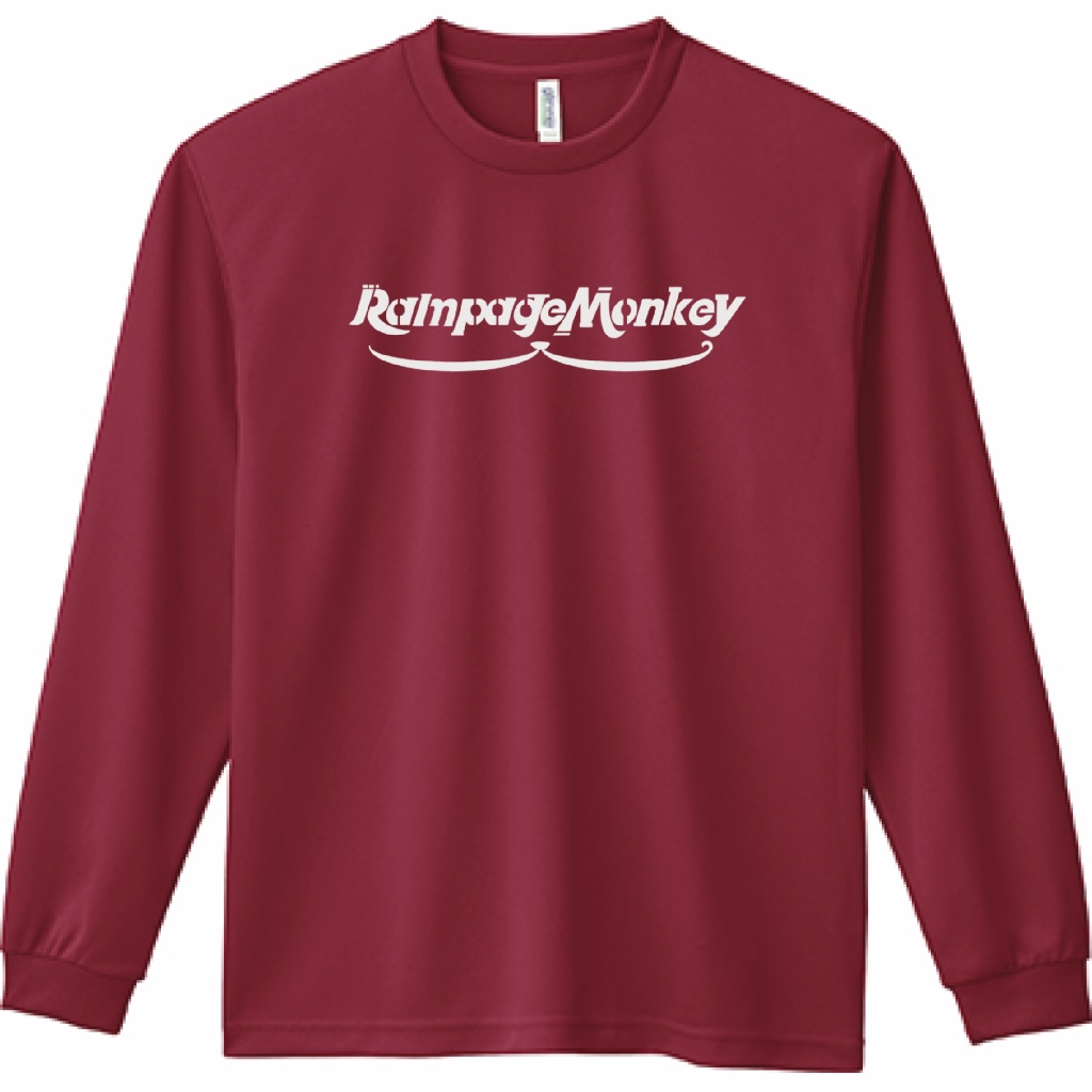 ドライロングTシャツ(ワインレッド)