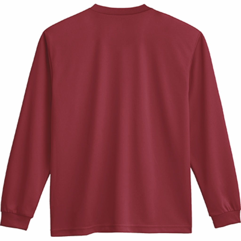 ドライロングTシャツ(ワインレッド)