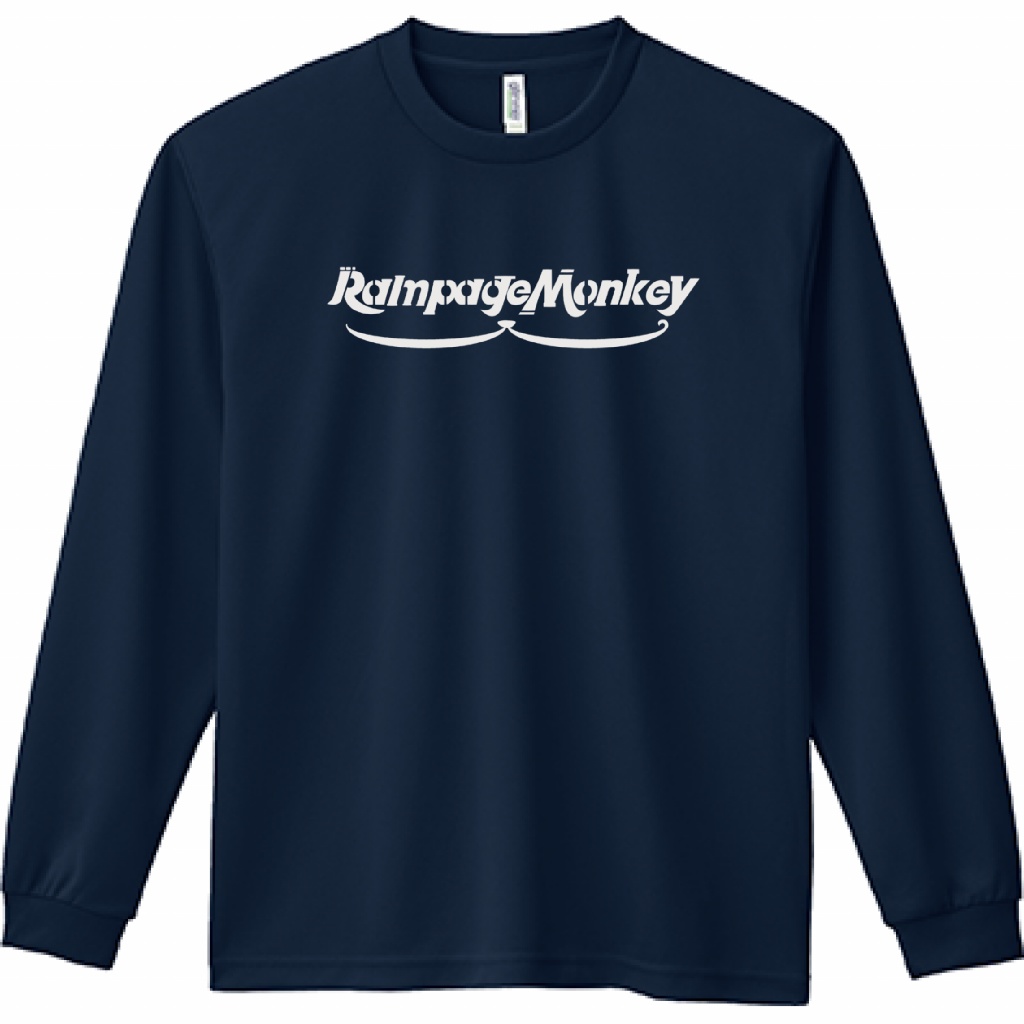 ドライロングTシャツ(ネイビーブルー)
