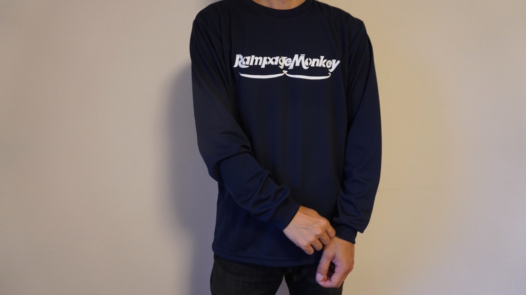 ドライロングTシャツ(ネイビーブルー)