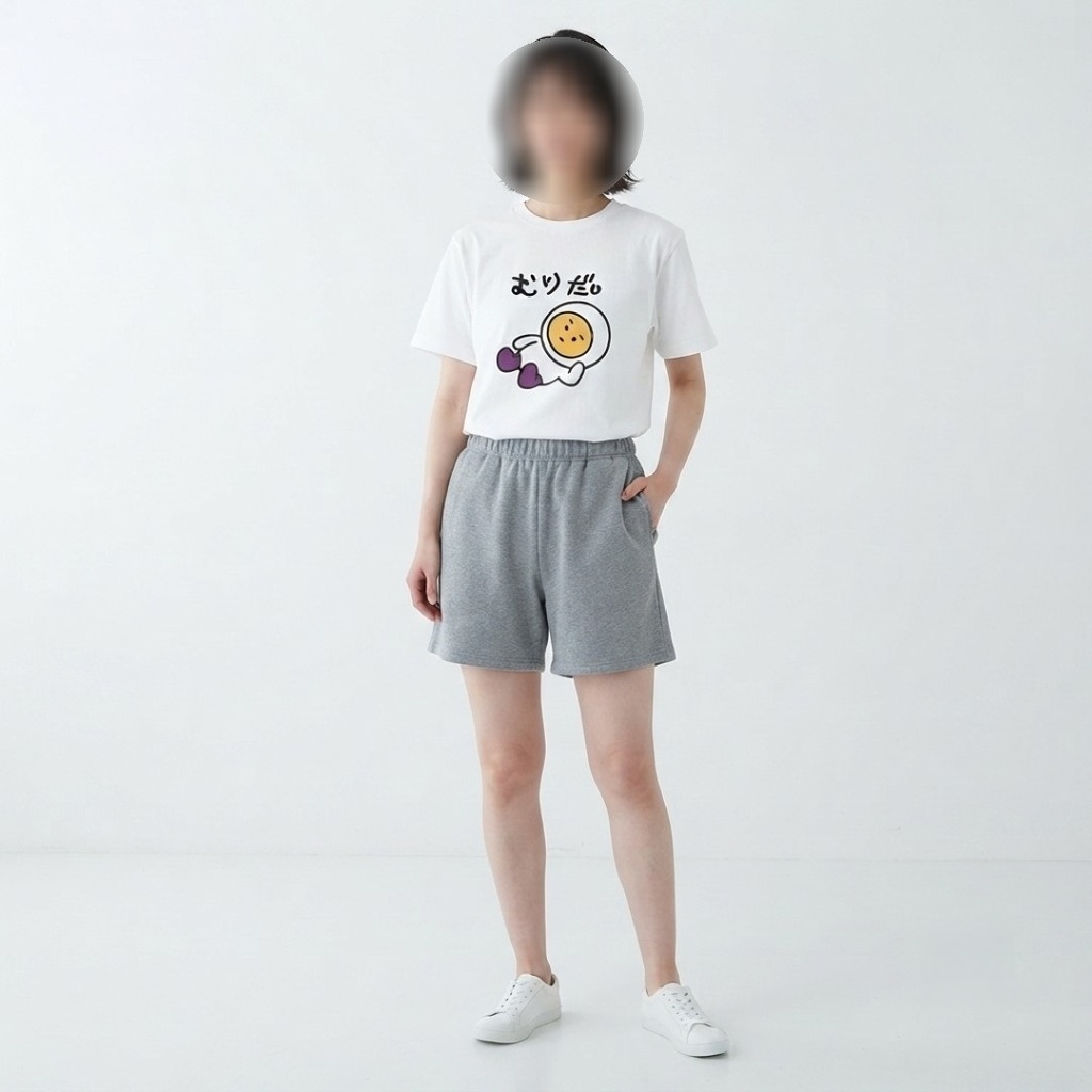 エッグ芋山【むりだ。Tシャツ】(前面プリント)