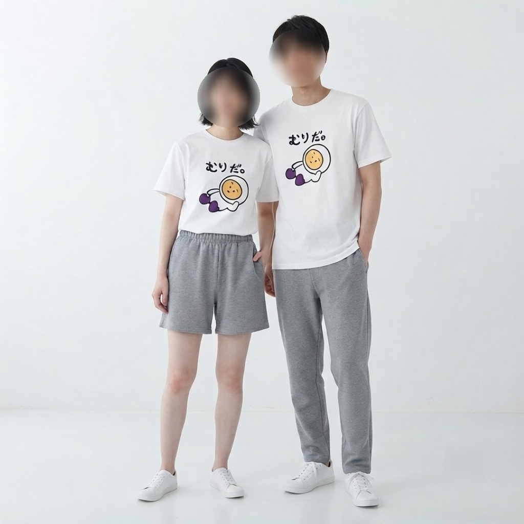エッグ芋山【むりだ。Tシャツ】(前面プリント)