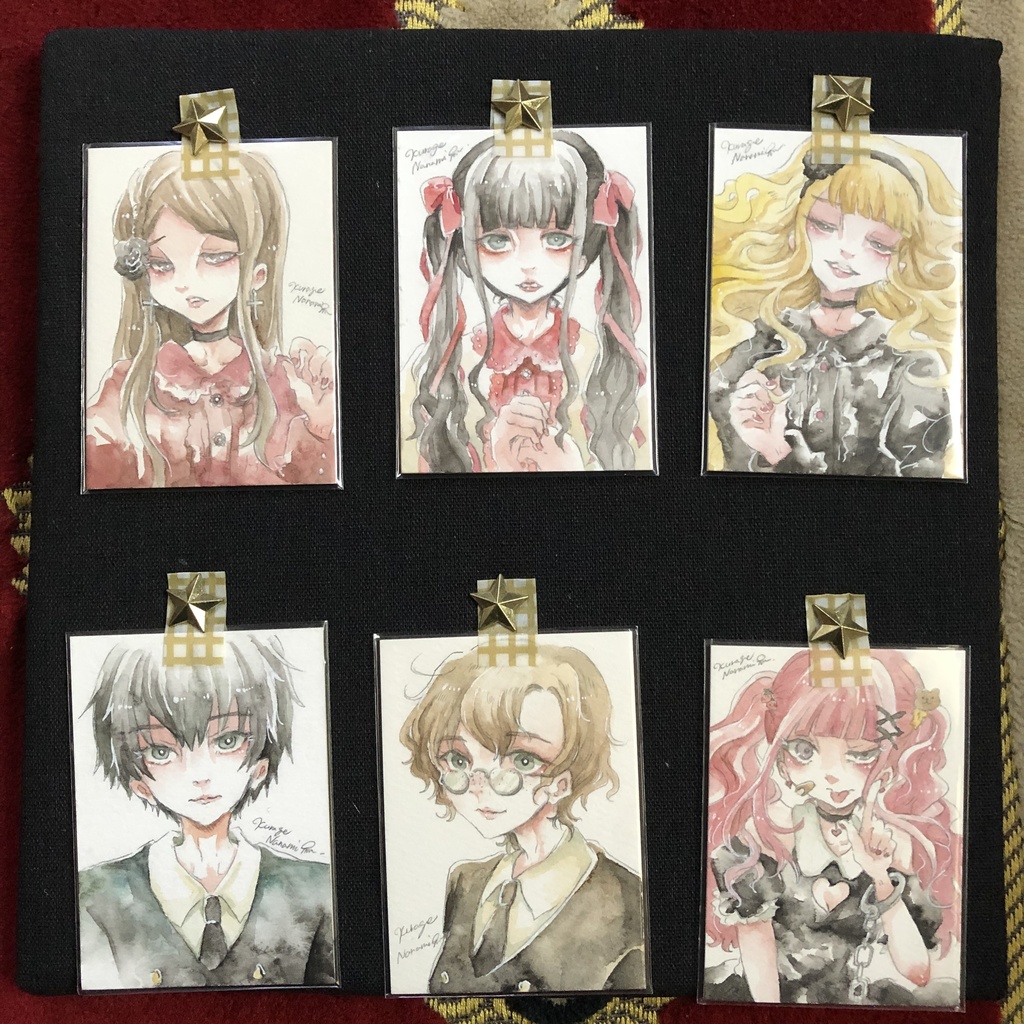 【原画】ATC透明水彩原画全6種