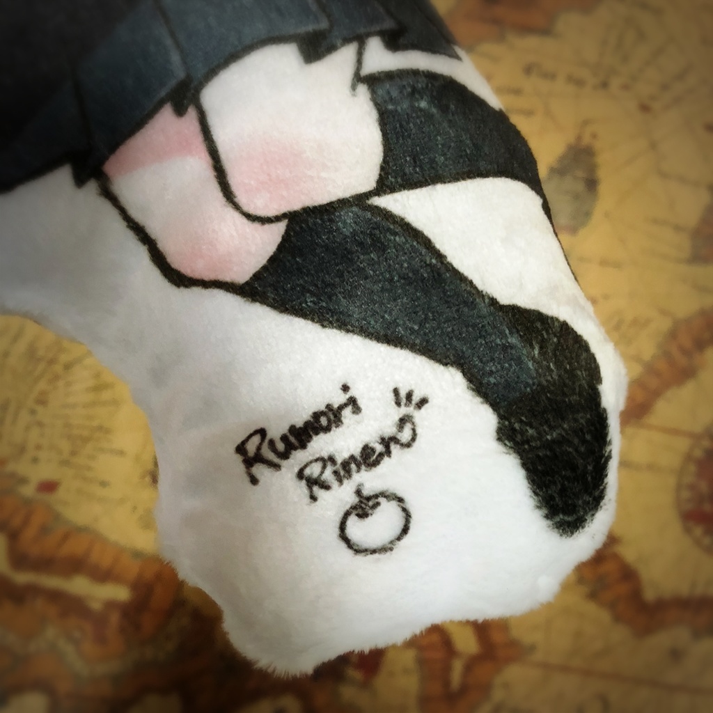 【両面ふかふかクッション】アップルリネン