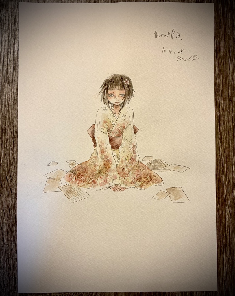 【水無月に死す原画】帆のないお船ね