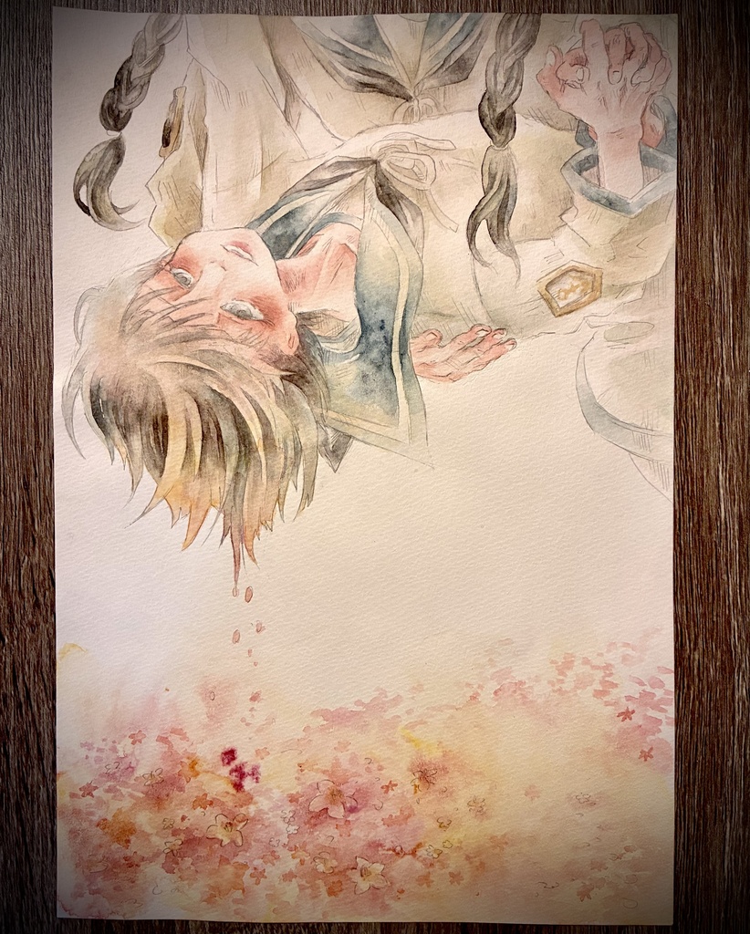 【水無月に死す原画】桜に帰す