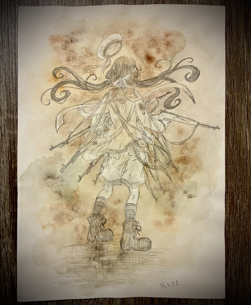 【水無月に死す原画】恋と革命と戦争!