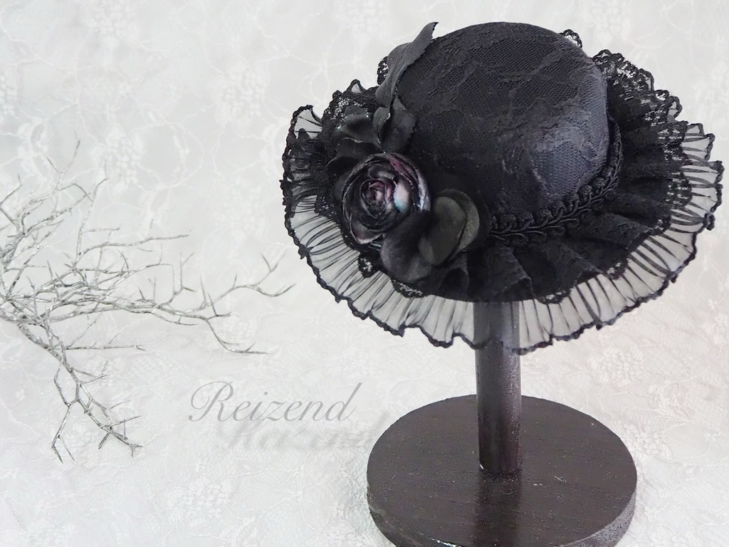 ブラックミニハット