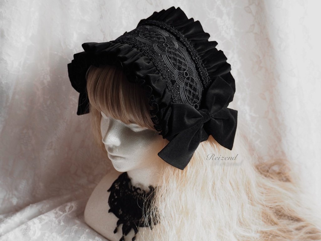 別珍ヘッドドレス②