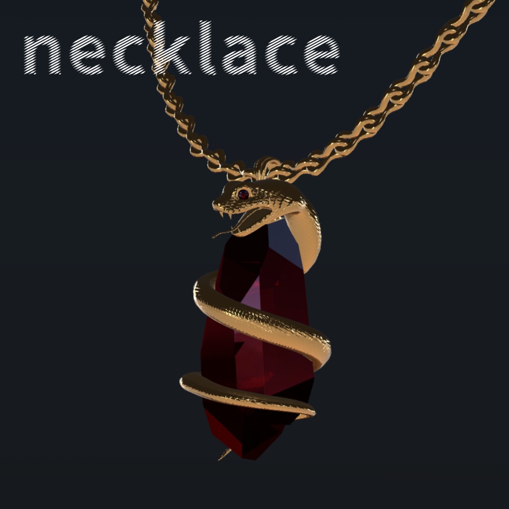 3Ⅾアクセサリー【snake】