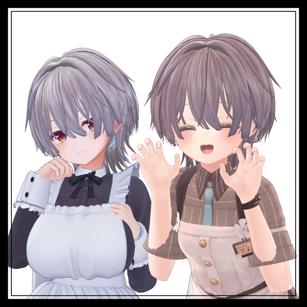 【3Ⅾヘアモデル】\ パッツン!! /【16アバター対応】