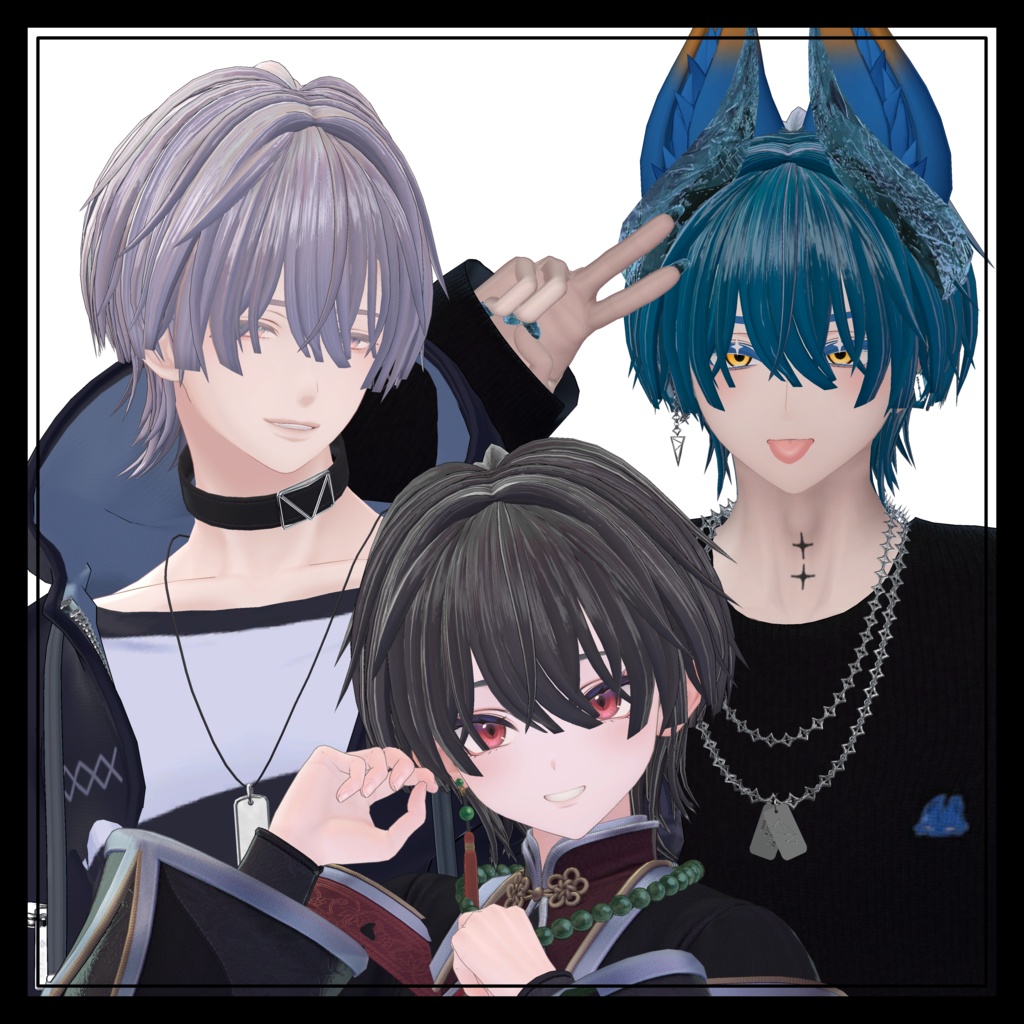 【3Ⅾヘアモデル】\ パッツン!! /【16アバター対応】