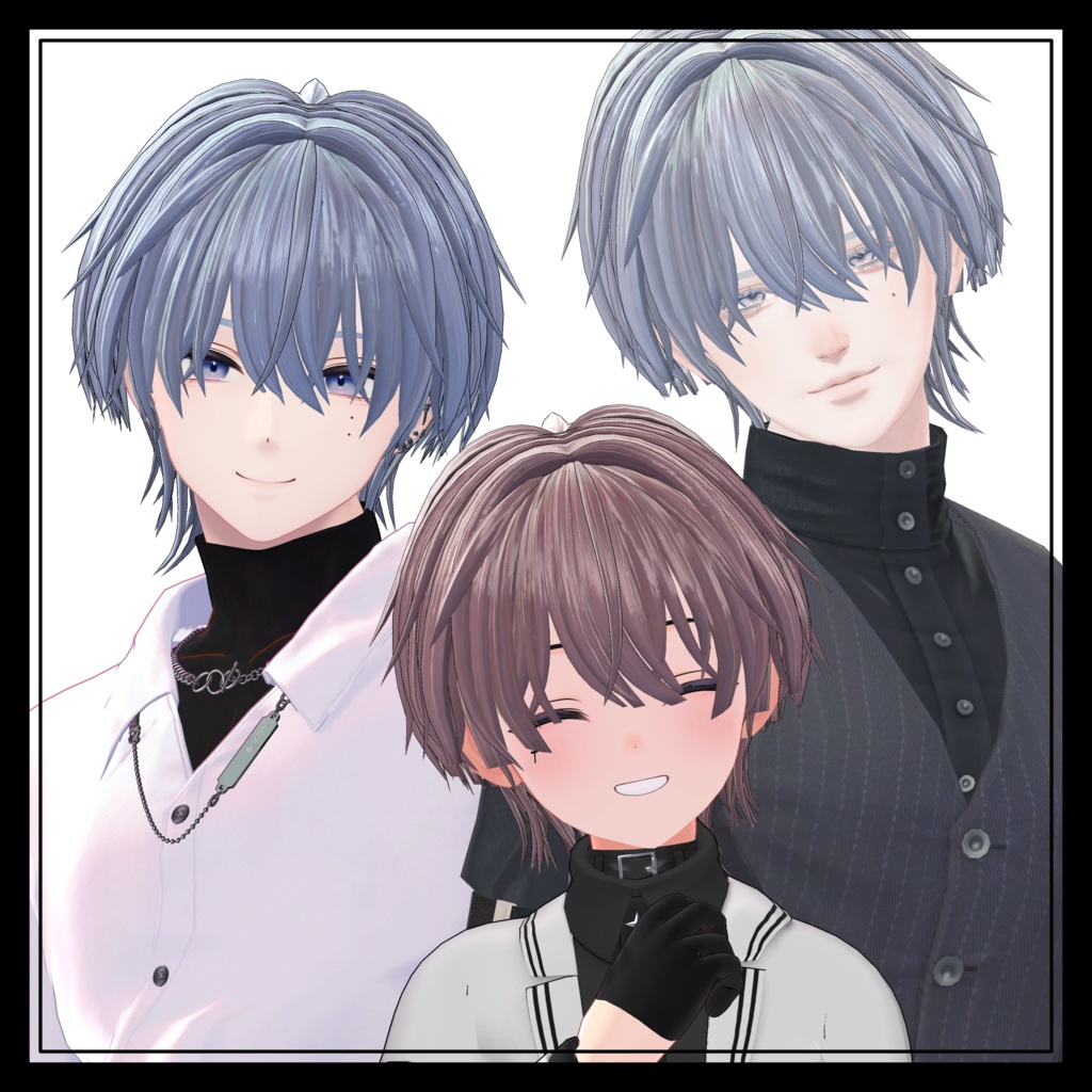 【3Ⅾヘアモデル】\ パッツン!! /【16アバター対応】