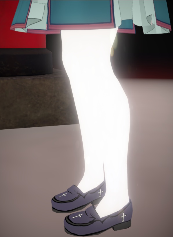  [VRoid]ゴシック靴のペア