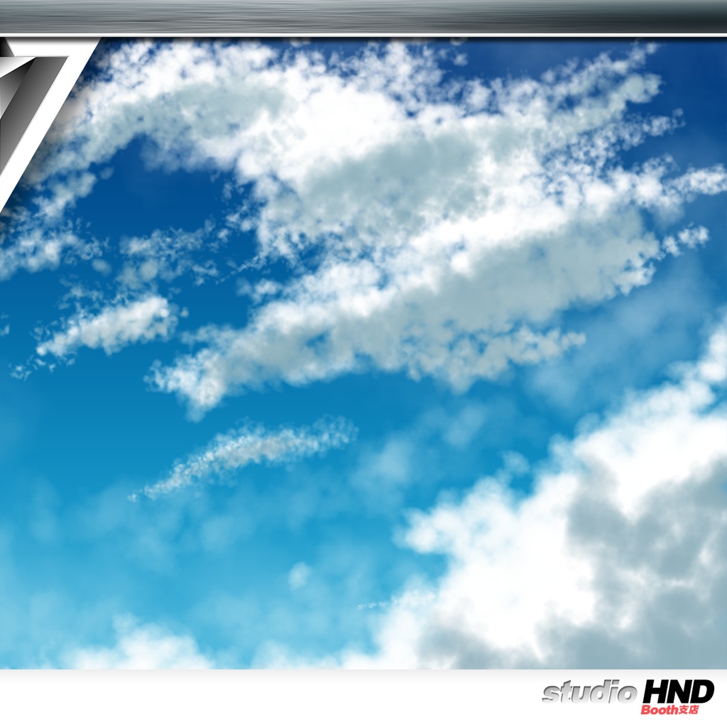 【VMMW】Photoshop用雲模様ブラシ 2021 0504