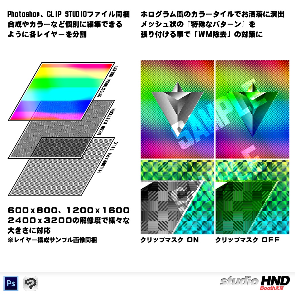 【sHND】ホログラム背景 2025 0629