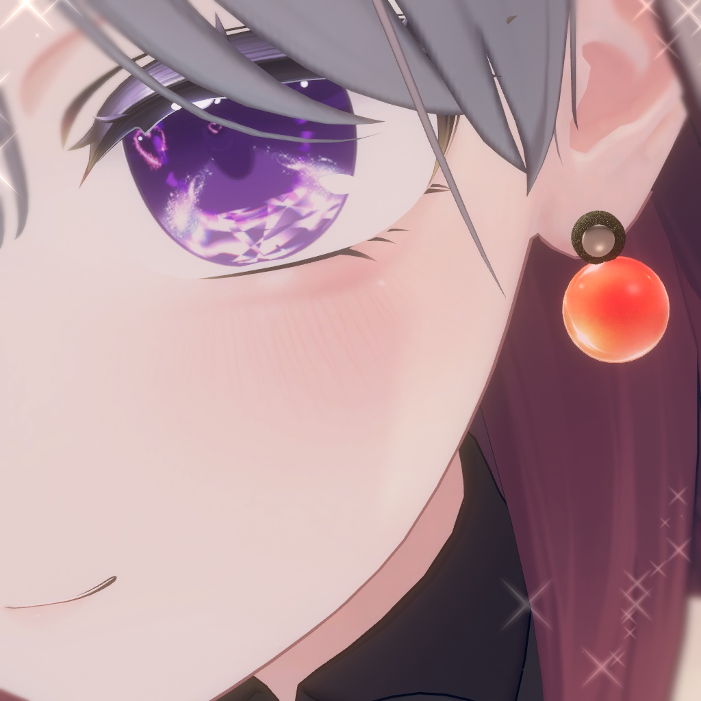 【無料/freeあり】いくら風ピアス&軍艦ヘアクリップセット|軽量|VRC想定