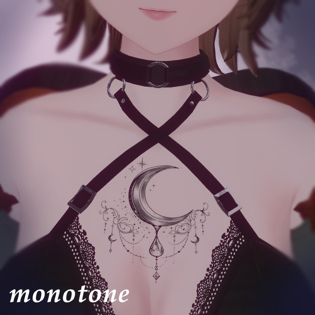 ✨セール中【汎用/VRC想定】月雫 -Moon Drip-|タトゥー Tattoo|おまけ付