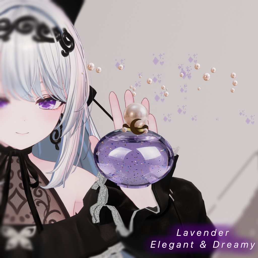 ✨セール中【VRChat/MA対応】PearlPerfume|香水アクセサリーギミック(3色セット)