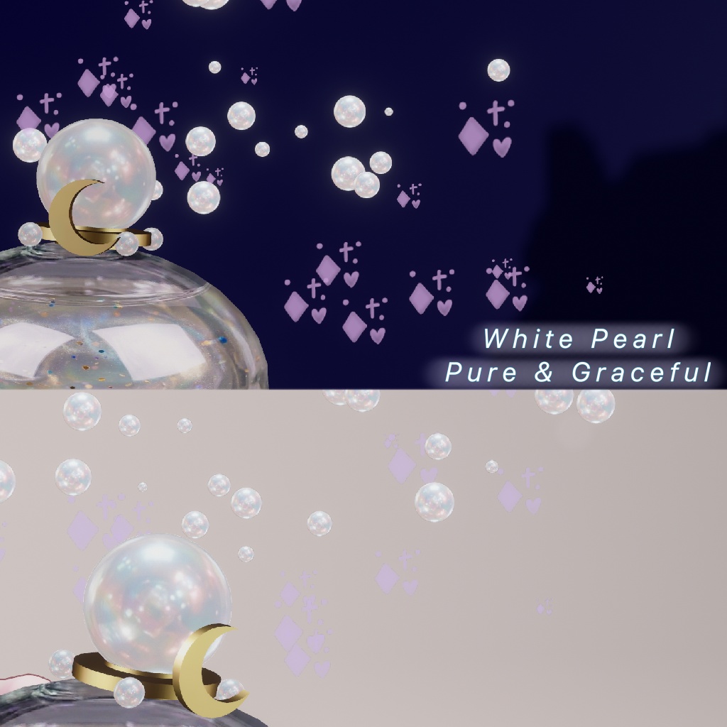 ✨セール中【VRChat/MA対応】PearlPerfume|香水アクセサリーギミック(3色セット)