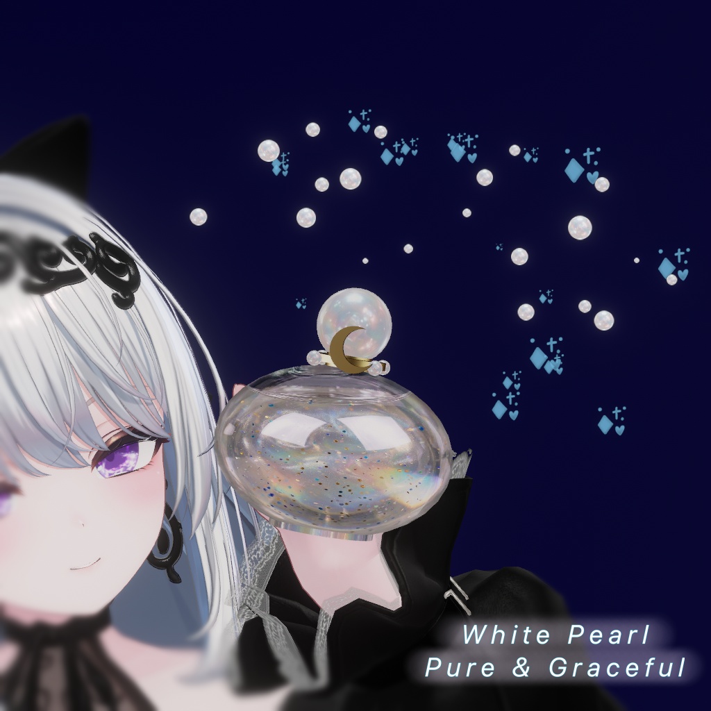 ✨セール中【VRChat/MA対応】PearlPerfume|香水アクセサリーギミック(3色セット)