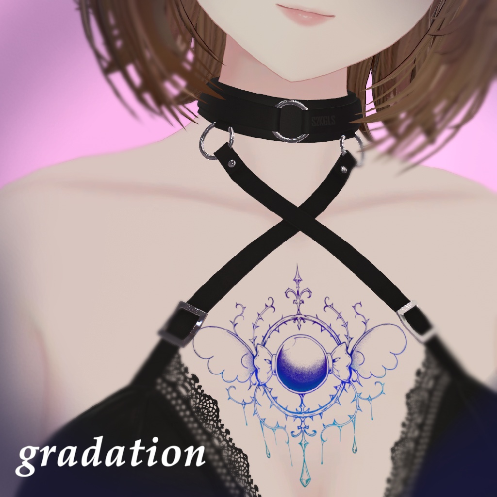 ✨セール中【汎用/VRC想定】キャンディーゴシック -Candy Gothic-|タトゥー Tattoo|おまけ付