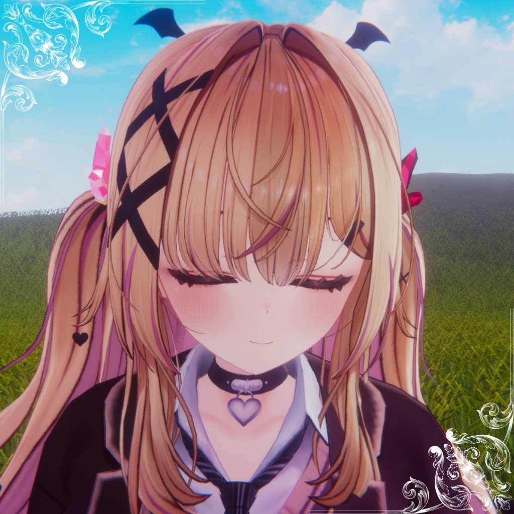 【無料】クリスタルヘアピン - Crystal Hairpin - |VRChat/MA対応|ローポリ