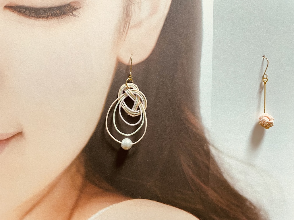 水引細工のピアス   pm-1