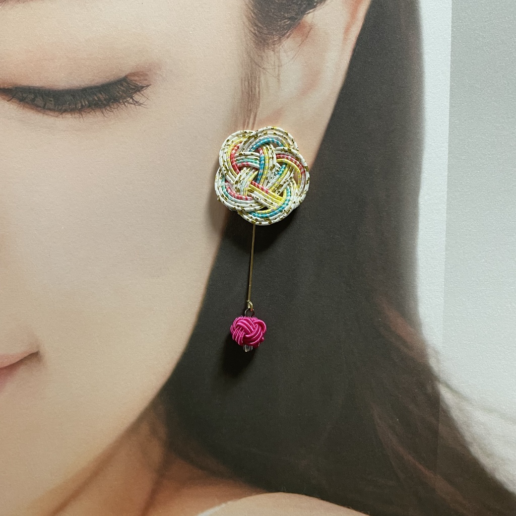 水引細工のピアス  pm-10