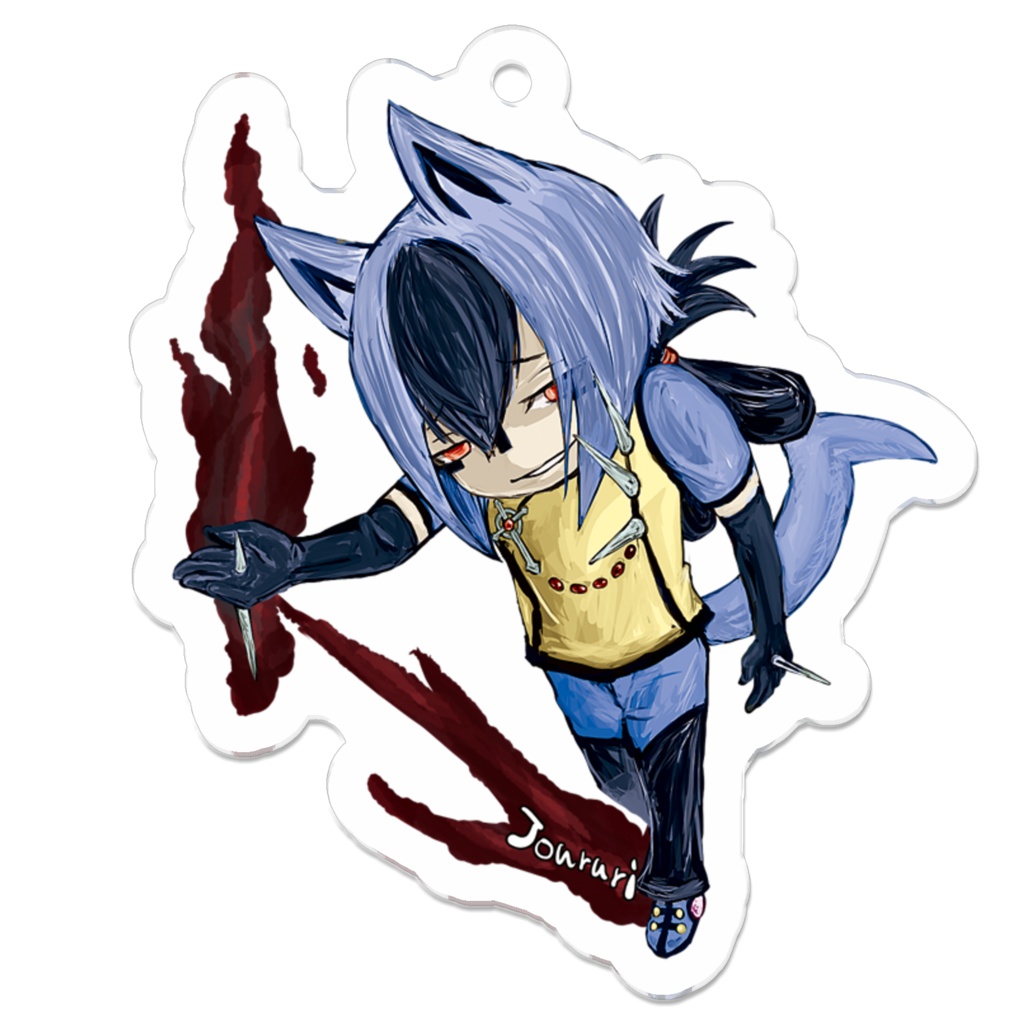 [伽宅pkg]浄瑠璃アクリルキーホルダー