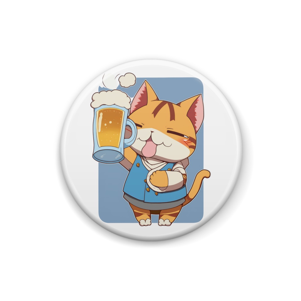 ビールを飲むネコ 01