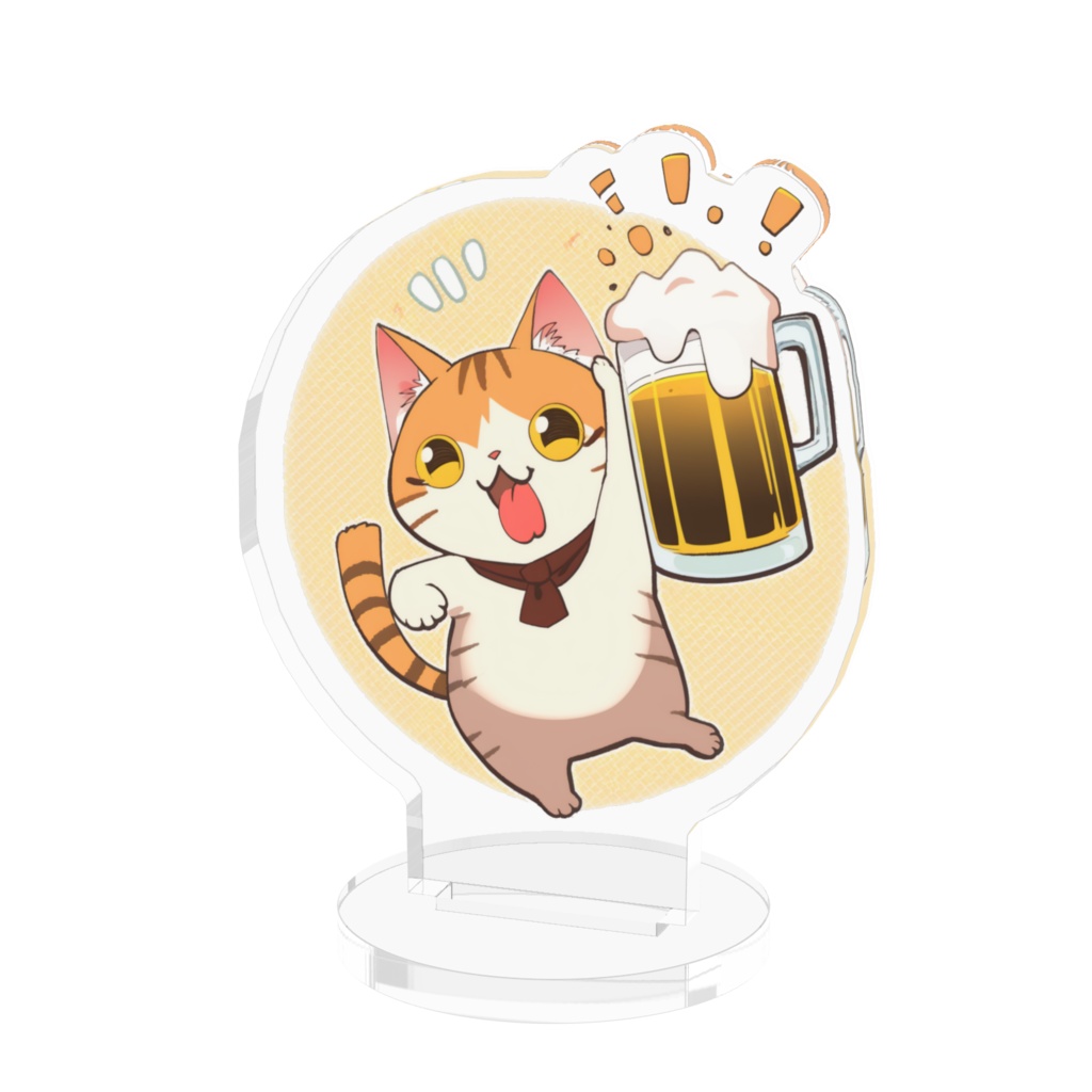 ビールを飲むネコ 03