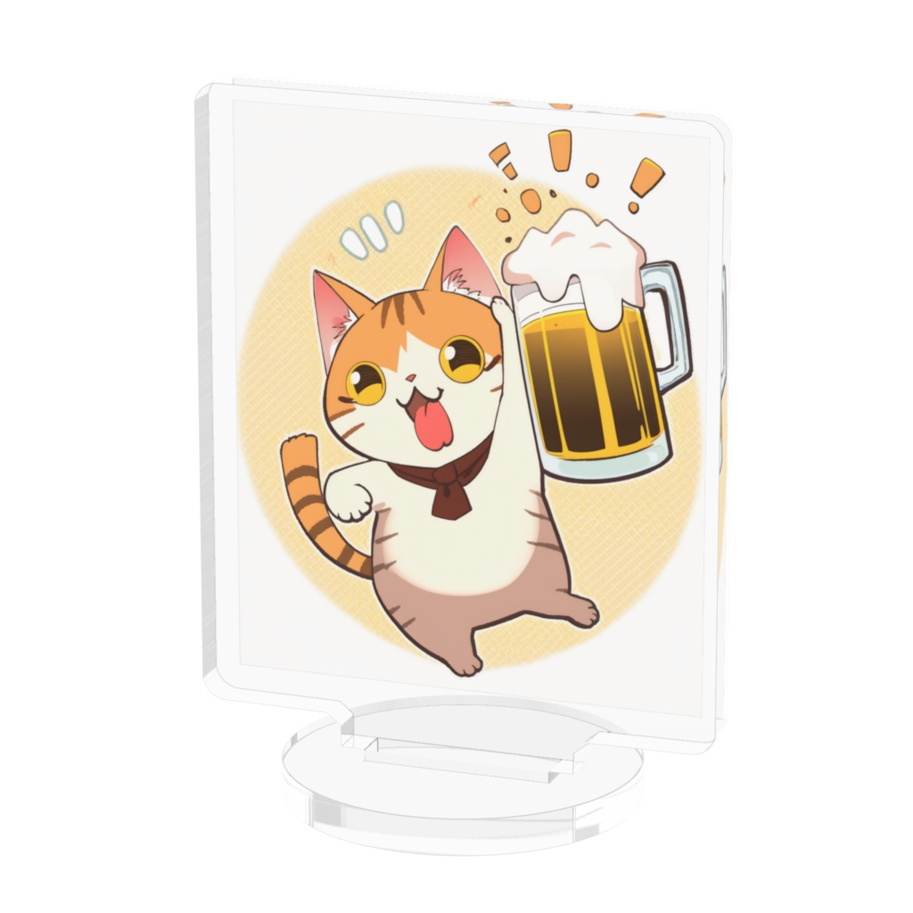 ビールを飲むネコ 03
