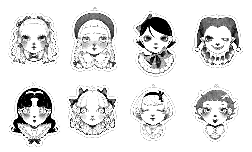 ばらいろ少女 アクリルキーホルダー