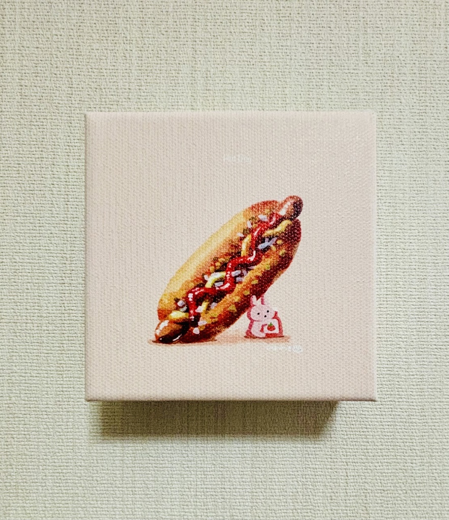 キャンバスアート 食べものとうさぎシリーズ