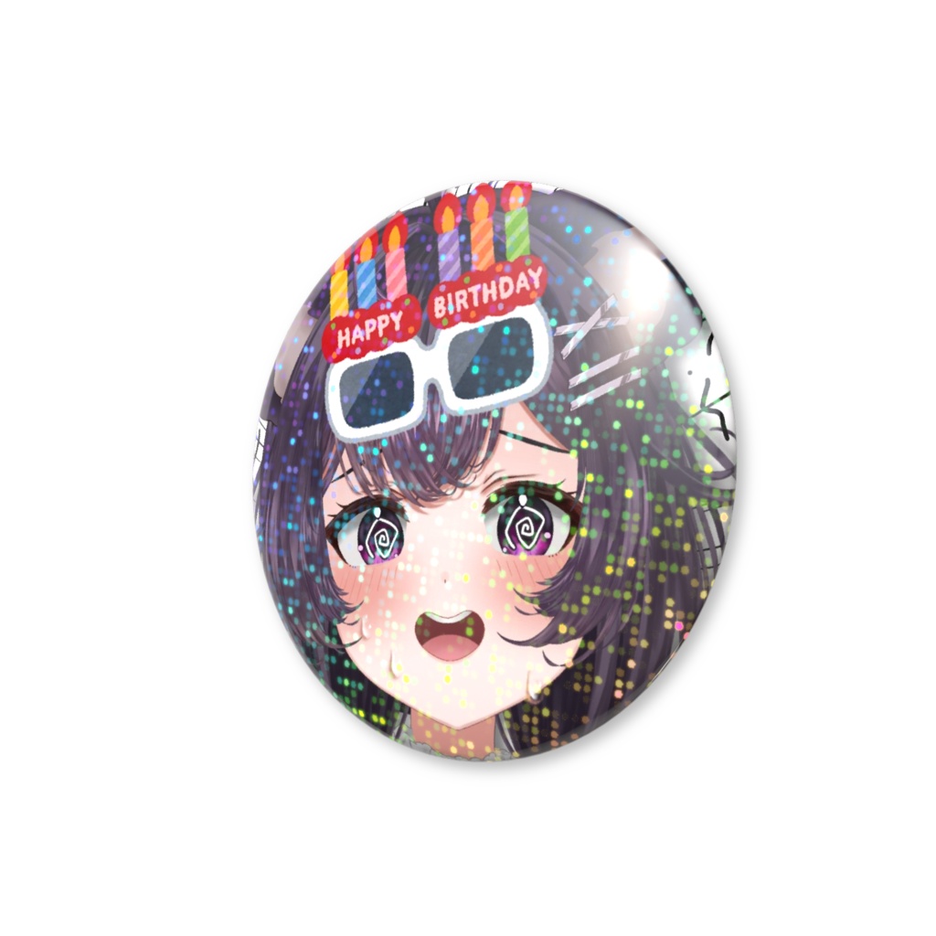 誕生日缶バッチ