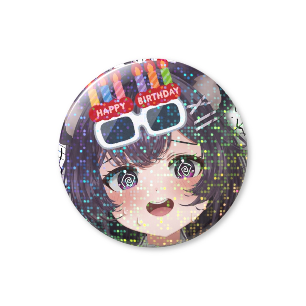 誕生日缶バッチ