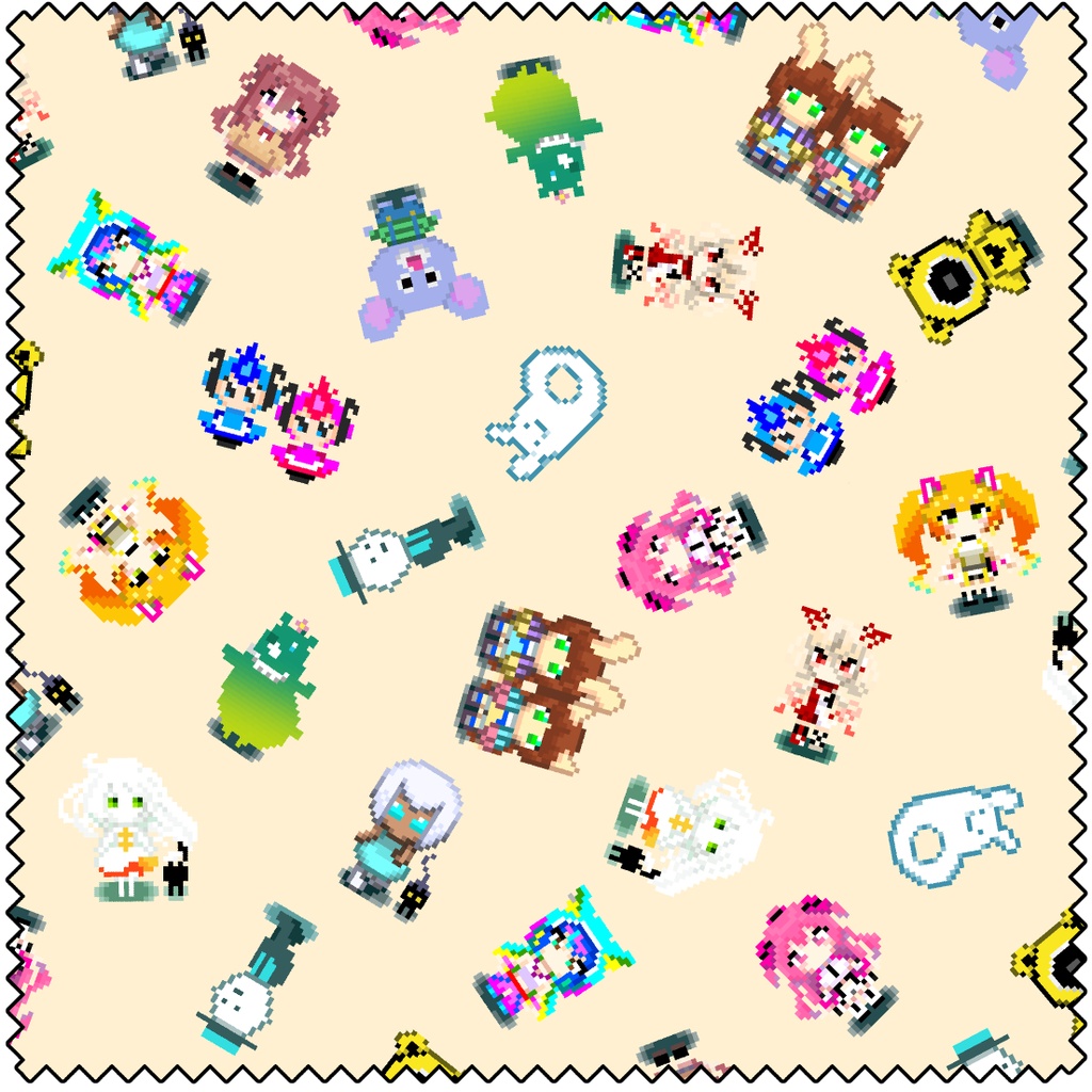 BEMANIマスコットミニキャラドットメガネ拭き