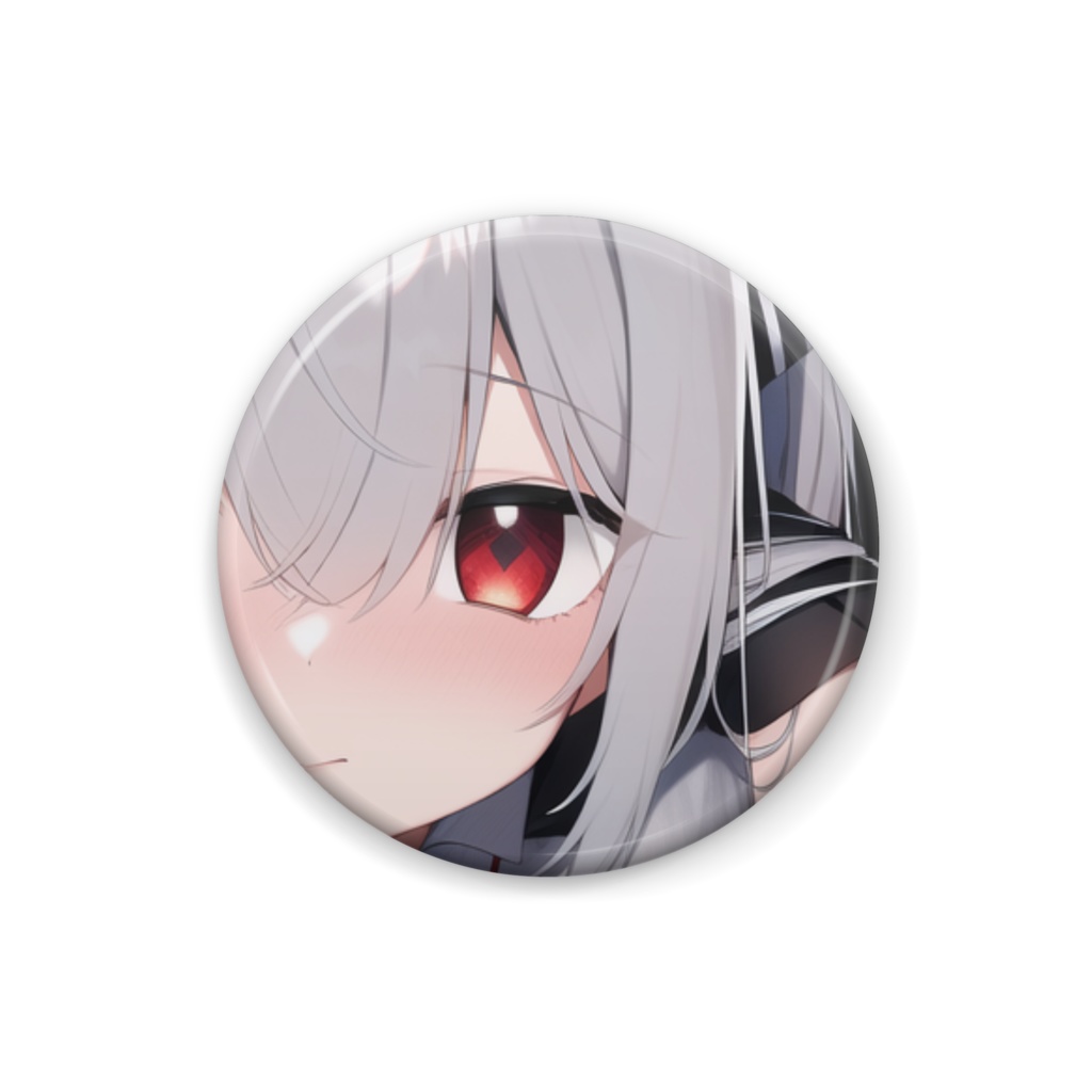 エルの缶バッジ