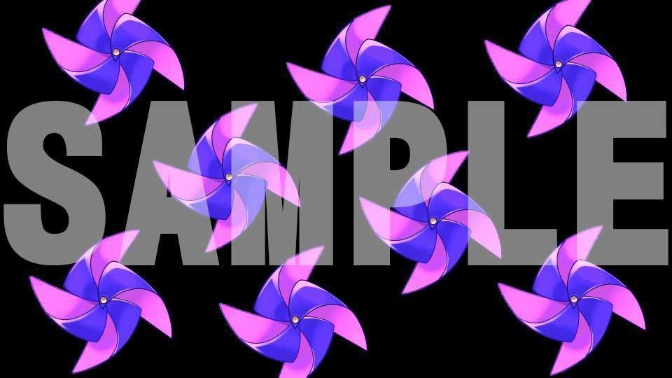 回る風車【透過済み素材】