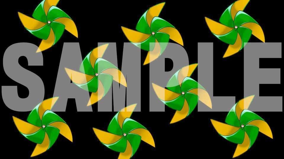 回る風車【透過済み素材】