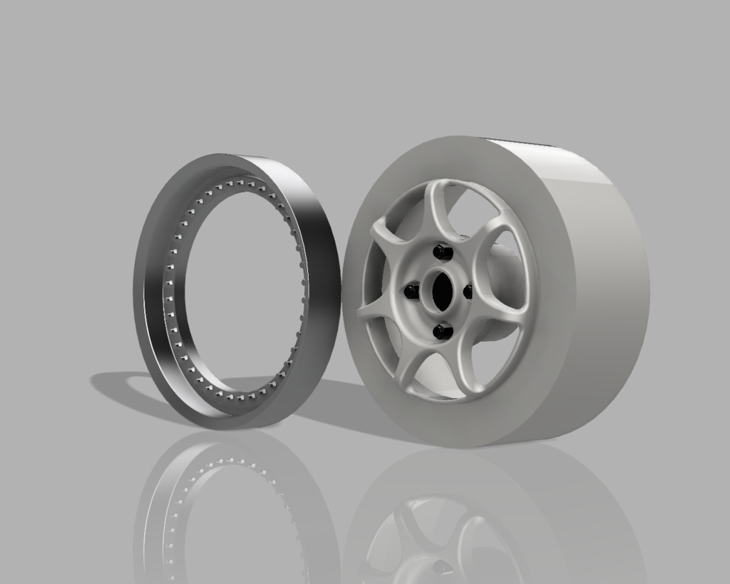 1/24 プラモデル ホイール Racing S 16タイプ