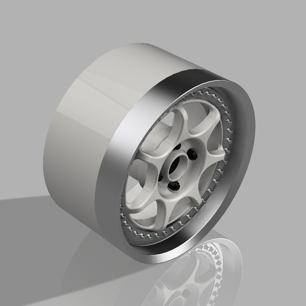 1/24 プラモデル ホイール Racing S 16タイプ