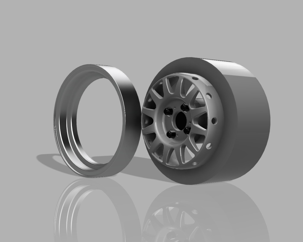 1/24 プラモデル ホイール クラゲタイプ