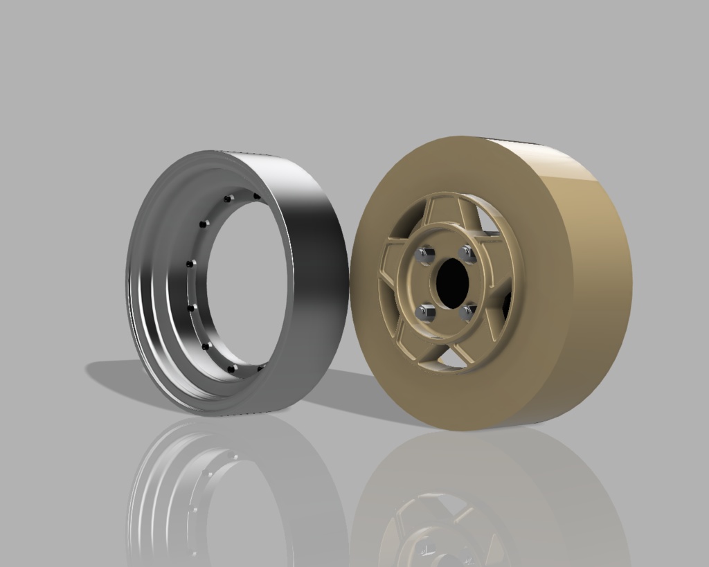 1/24 プラモデル ホイール フォーカスレーシングファイブタイプ