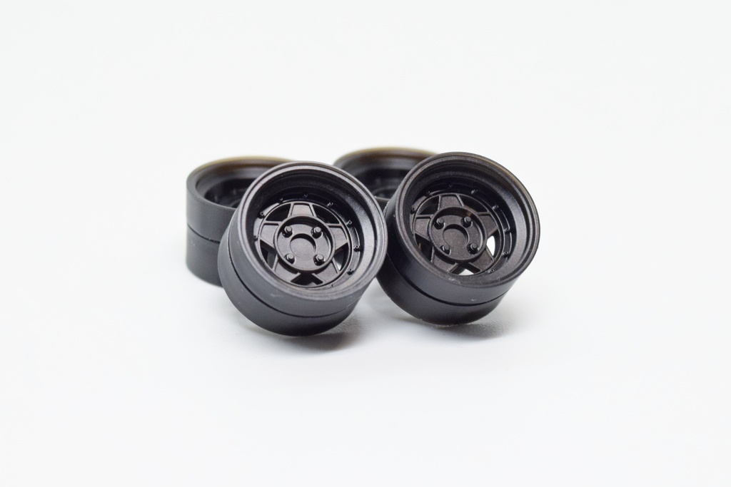 1/24 プラモデル ホイール フォーカスレーシングファイブタイプ