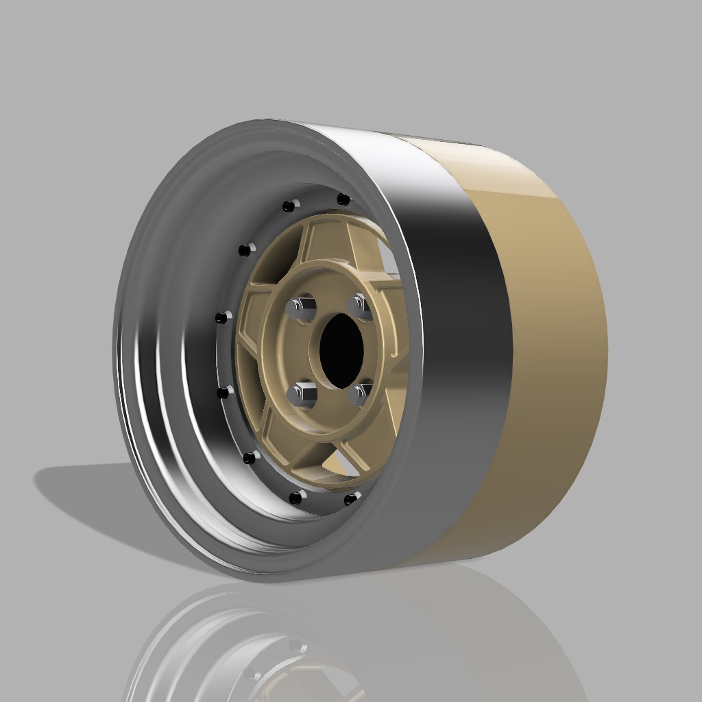 1/24 プラモデル ホイール フォーカスレーシングファイブタイプ