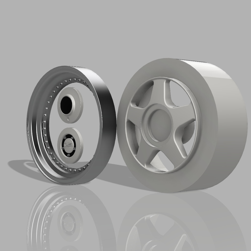 1/24 プラモデル ホイール フッツーラタイプ