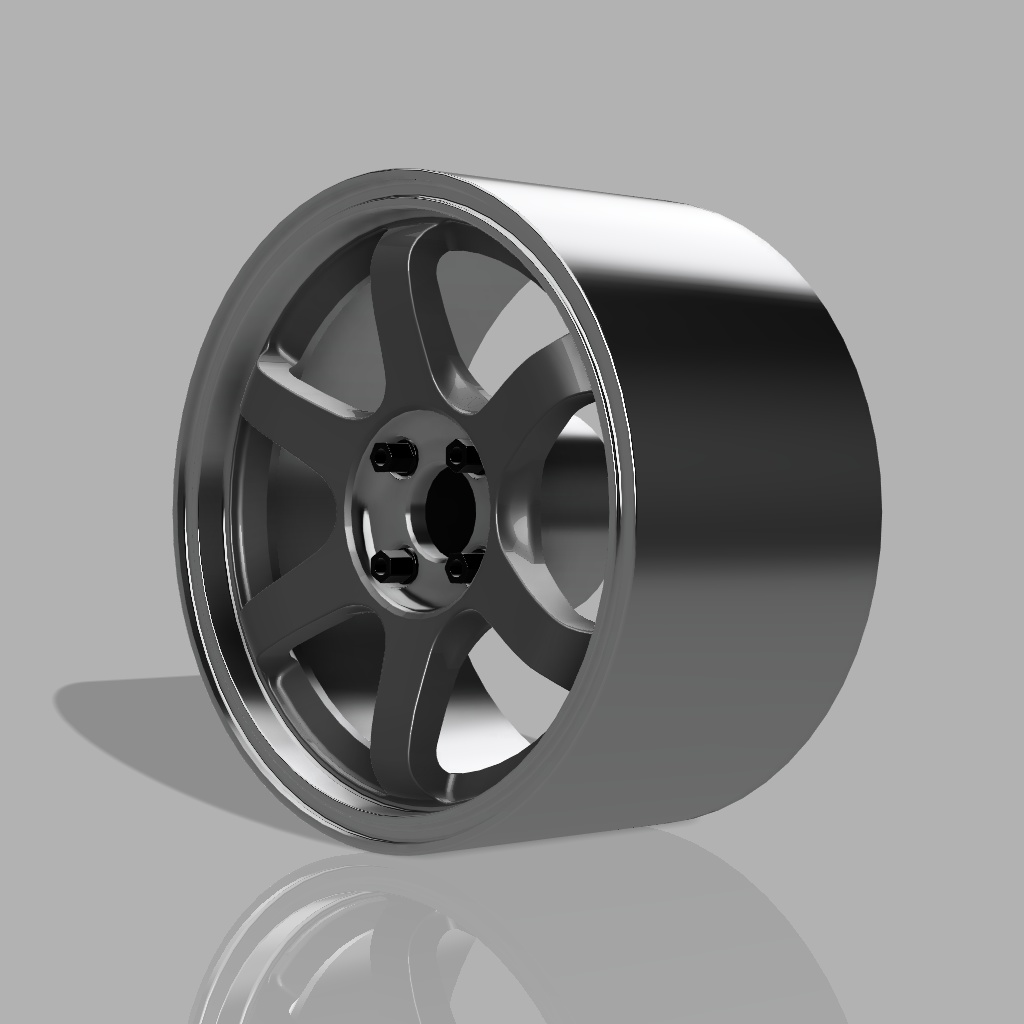 1/24 プラモデル ホイール TE37 Sonicタイプ