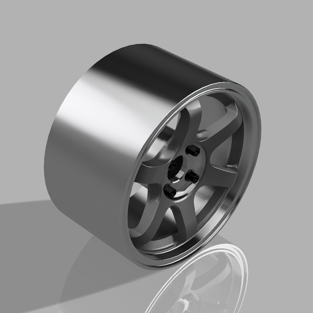 1/24 プラモデル ホイール TE37 Sonicタイプ